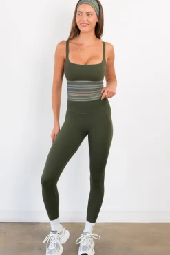 Cloud II™ Accent Pant - Olive Stripe