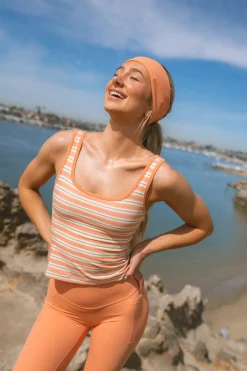 Cloud II™ Bay Tank - Apricot Stripe