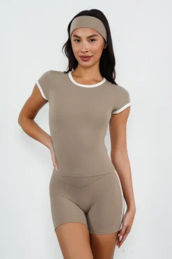 Cloud II™ Bra Tee - Cashew Contrast