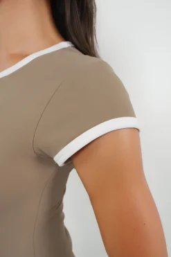 Cloud II™ Bra Tee - Cashew Contrast