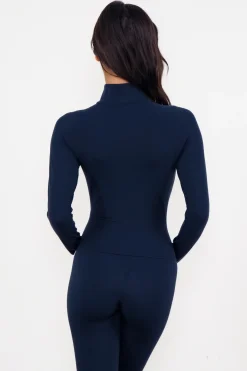 Cloud II™ Fitted Half Zip - Nocturne Contrast