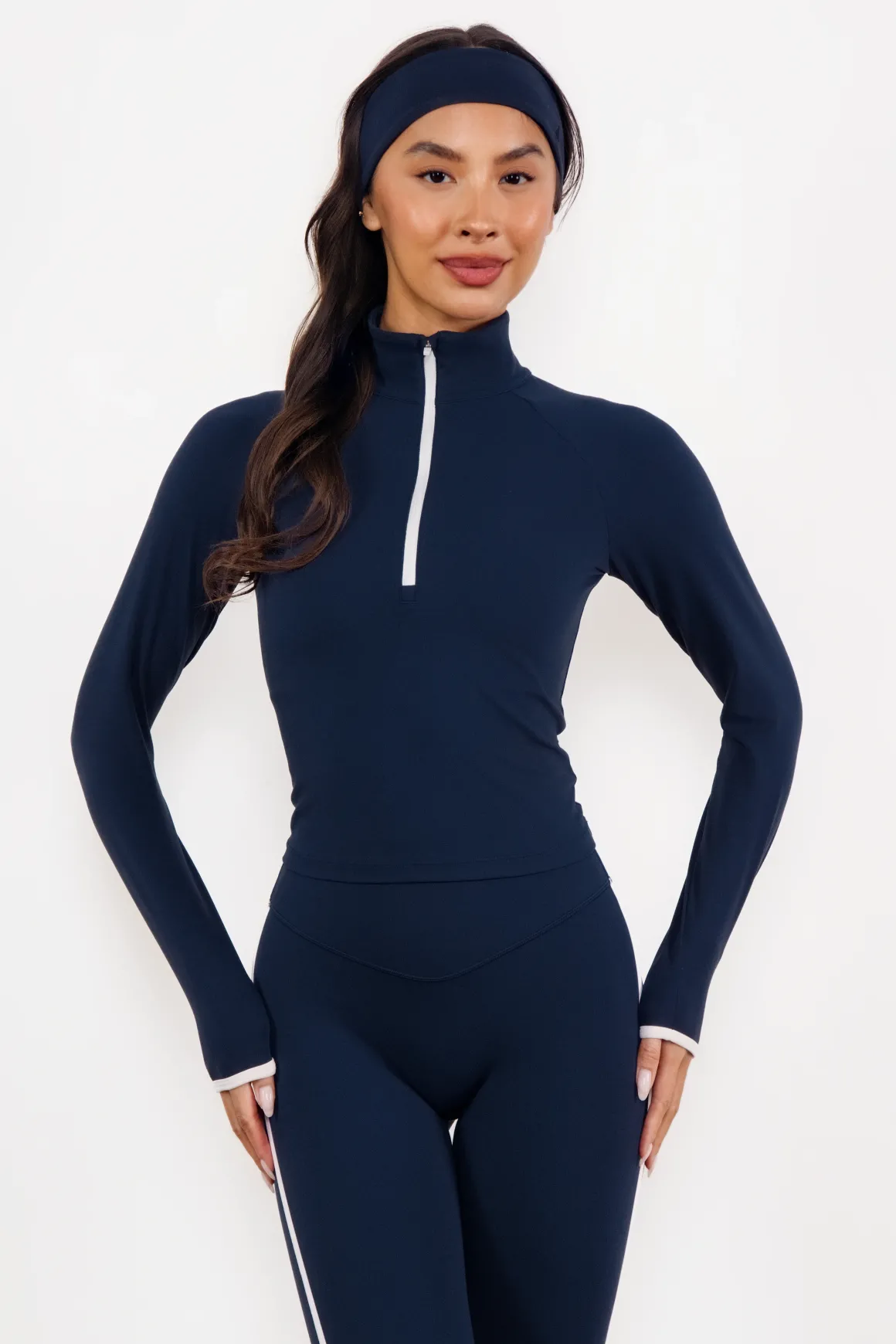 Cloud II™ Fitted Half Zip - Nocturne Contrast