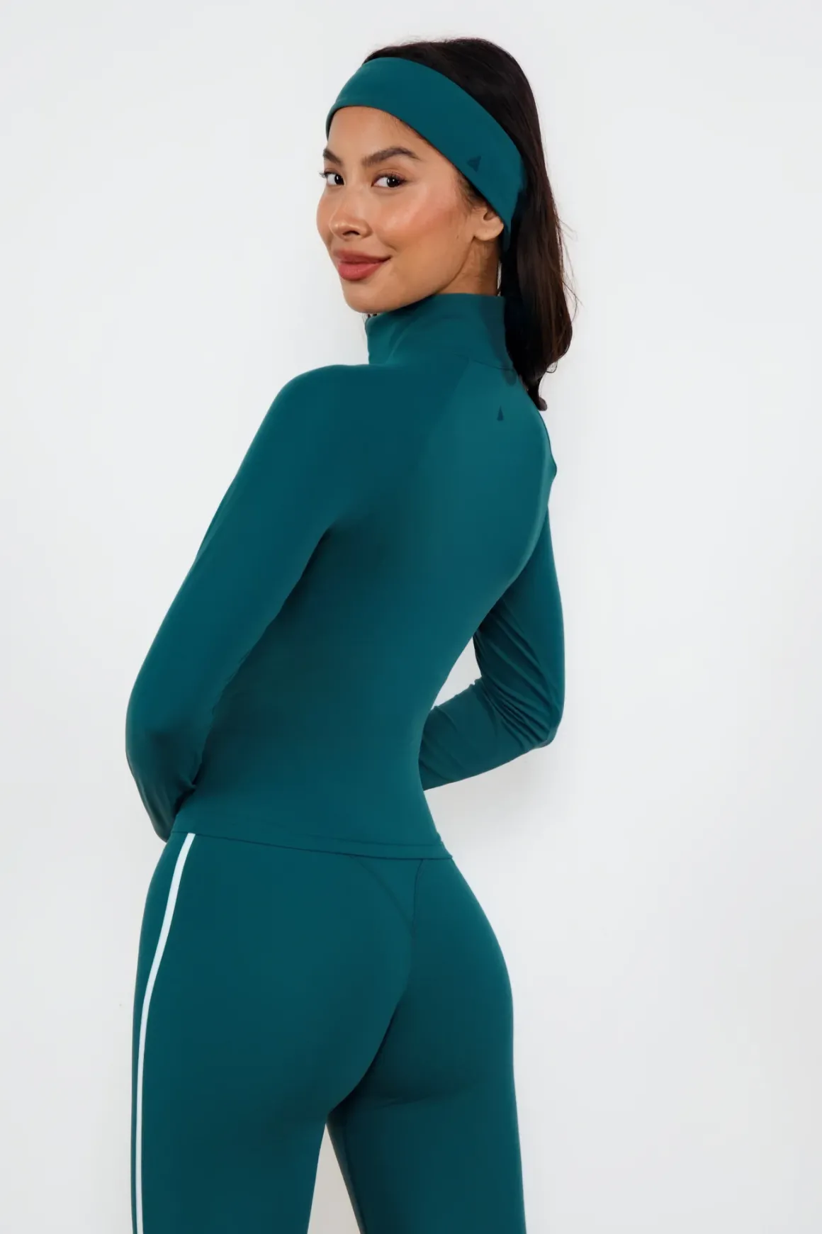 Cloud II™ Fitted Half Zip - Spruce Contrast
