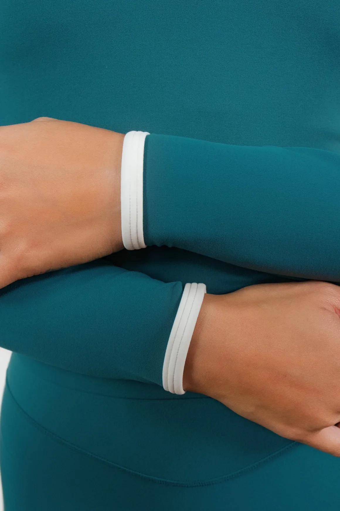 Cloud II™ Fitted Half Zip - Spruce Contrast