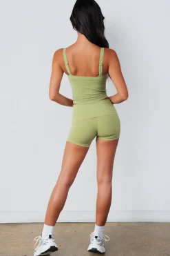 Cloud II™ Foldover Mini Short - Palm Leaf Washed