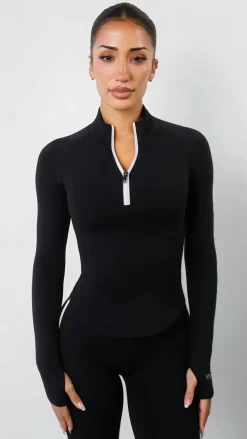 Cloud II™ Half Zip Top - Midnight Contrast