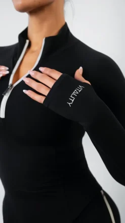 Cloud II™ Half Zip Top - Midnight Contrast