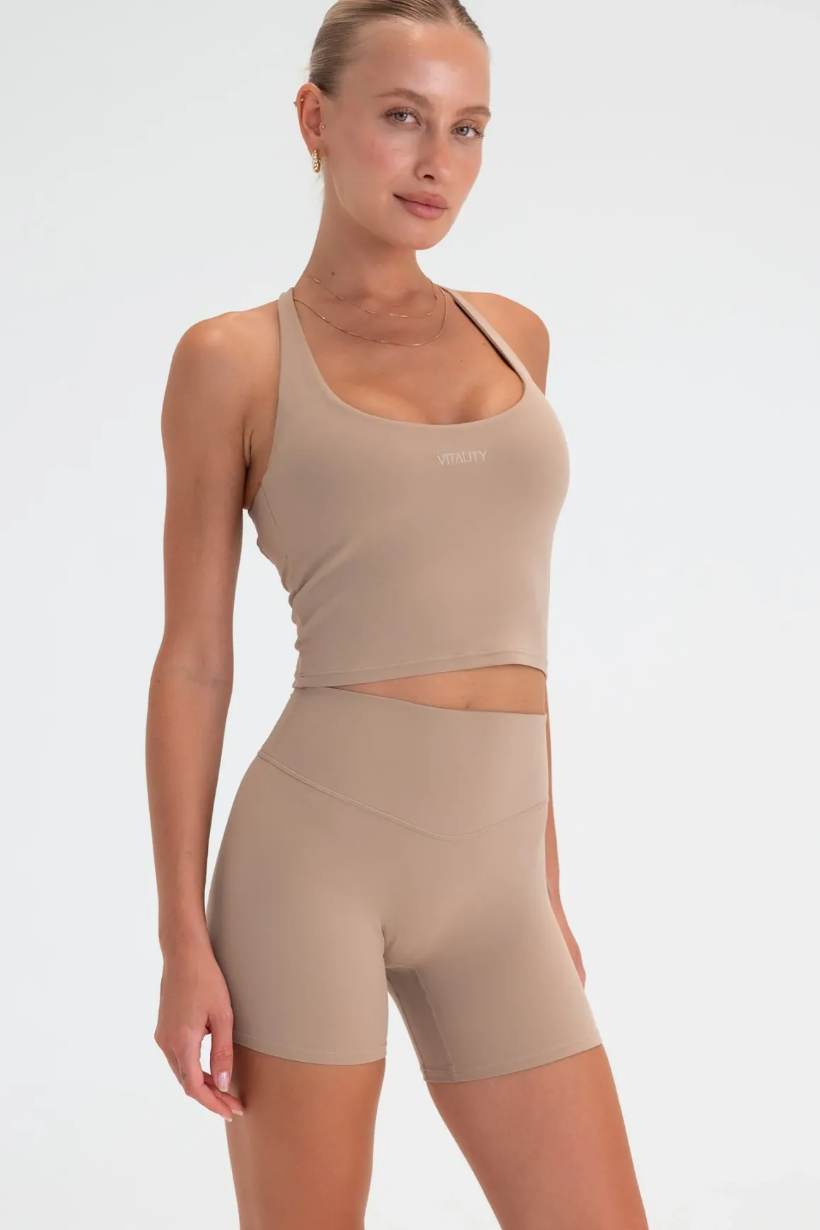 Cloud II™ Lace Up Tank - Khaki