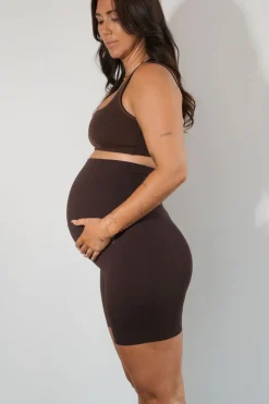 Cloud II™ Maternity Rider Short - Espresso