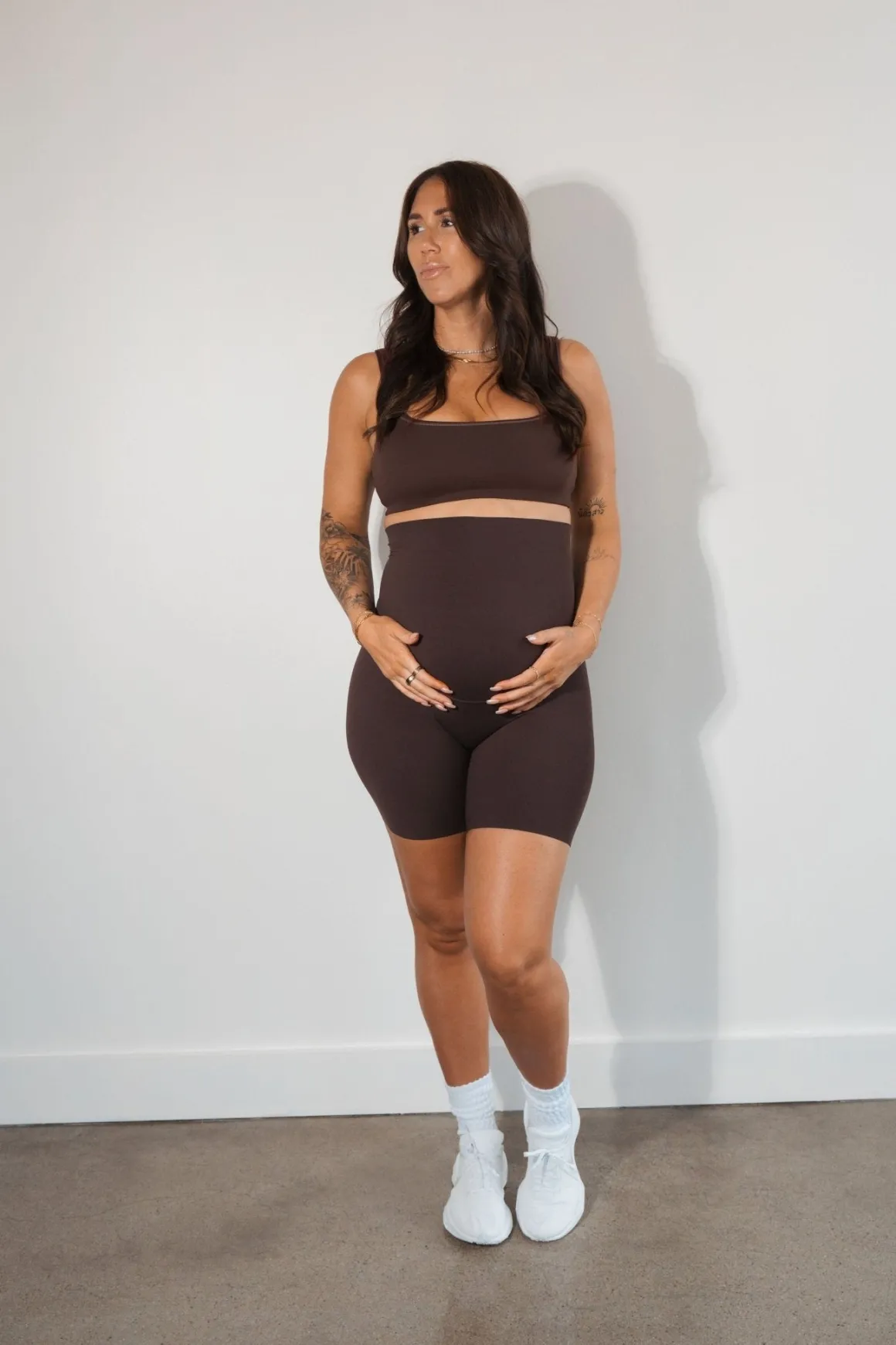 Cloud II™ Maternity Rider Short - Espresso