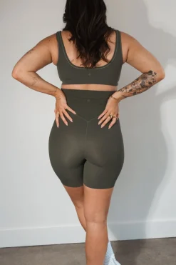 Cloud II™ Maternity Rider Short - Olive