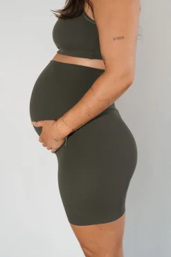 Cloud II™ Maternity Rider Short - Olive