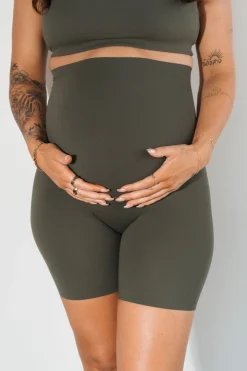 Cloud II™ Maternity Rider Short - Olive