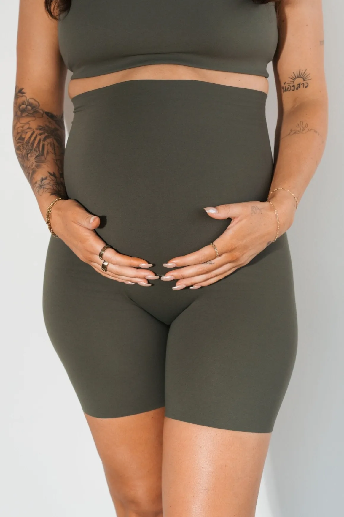 Cloud II™ Maternity Rider Short - Olive