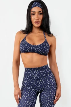 Cloud II™ Micro Halter Bra - Oxford Microfloral