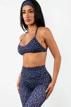 Cloud II™ Micro Halter Bra - Oxford Microfloral