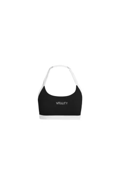 Cloud II™ Mini Halter Bra - Midnight Contrast