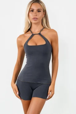 Cloud II™ Outline Keyhole Tank - Carbon Washed