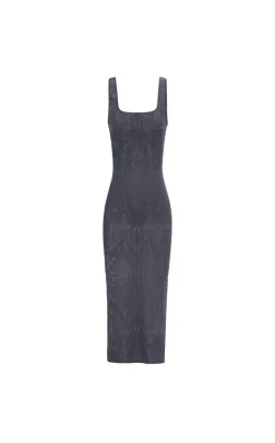 Cloud II™ Rib Basic Midi Dress - Oxford Washed