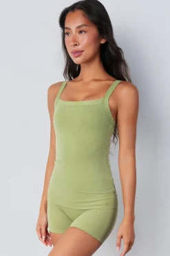 Cloud II™ Square Tank - Palm Leaf Washed