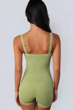 Cloud II™ Square Tank - Palm Leaf Washed