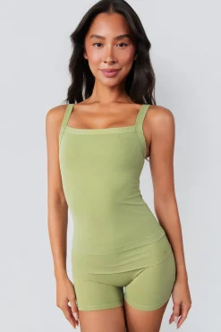 Cloud II™ Square Tank - Palm Leaf Washed