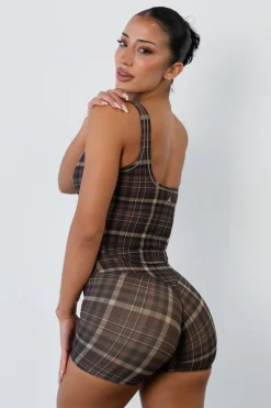 Cloud II™ U Tank - Espresso Plaid