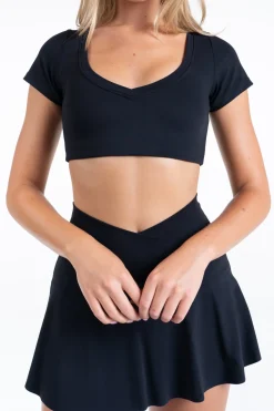 Cloud II™ V Cropped Tee - Midnight