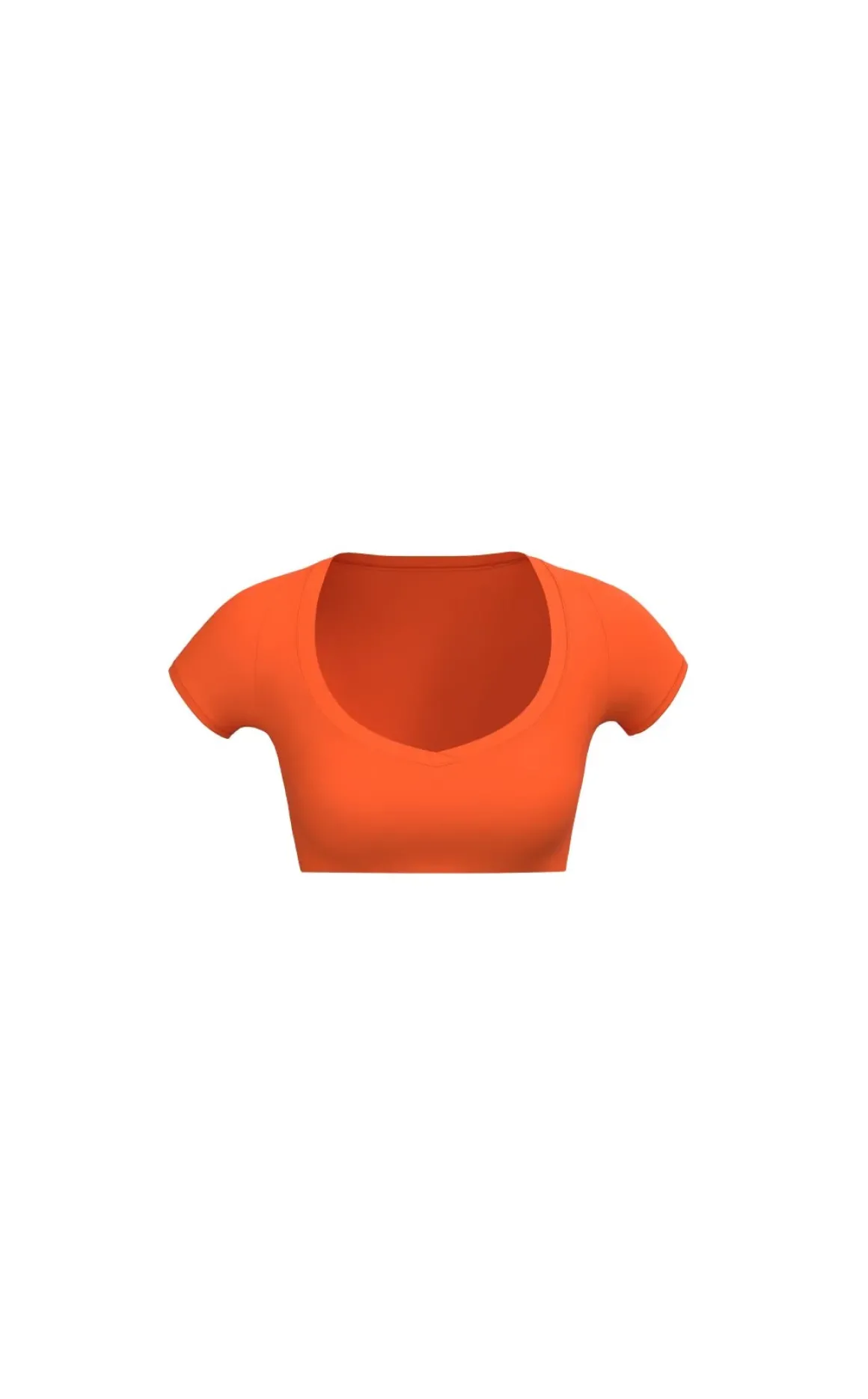 Cloud II™ V Cropped Tee - Peach