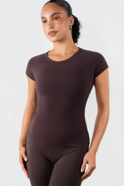 Vitality Basis® Raglan Tee - Espresso