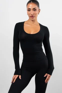 Vitality Basis® Scoop Long Sleeve - Midnight