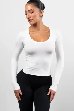 Vitality Basis® Scoop Long Sleeve - Snow