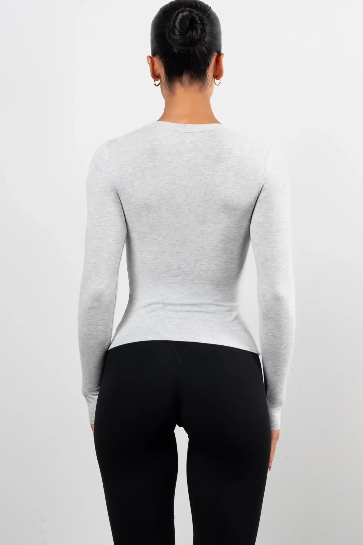 Vitality Basis® Scoop Long Sleeve - Stone Heather