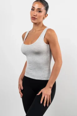 Vitality Basis® U Tank - Stone Heather
