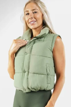 Vitality Convertible Puffer - Matcha