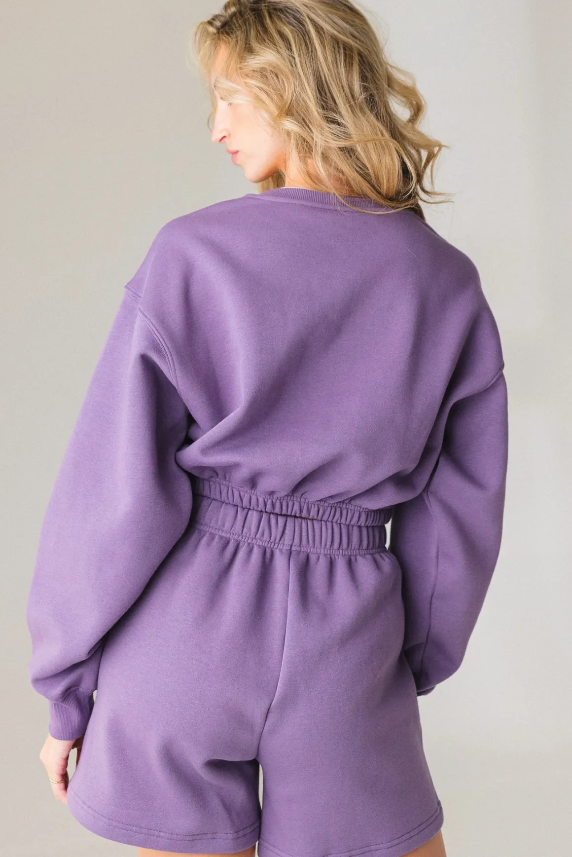 Vitality Cozy® Crop Crew - Violet