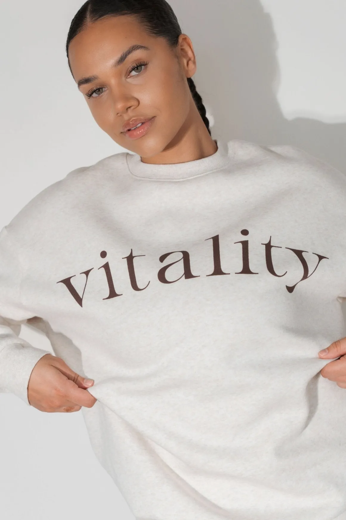 Vitality Cozy® Uni Crew - Oat Marl