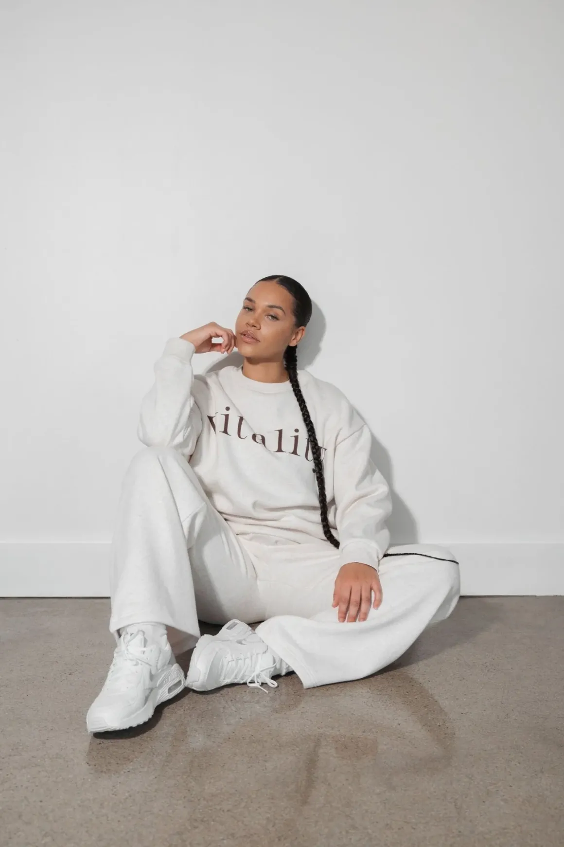 Vitality Cozy® Uni Crew - Oat Marl