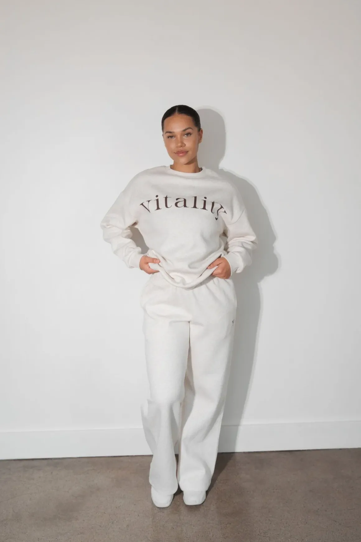 Vitality Cozy® Uni Crew - Oat Marl