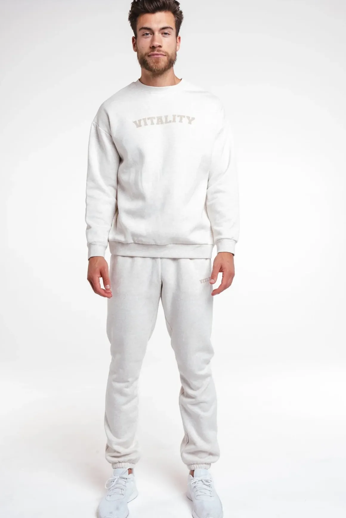 Vitality Cozy® Uni Crew - Oat Marl - Varsity