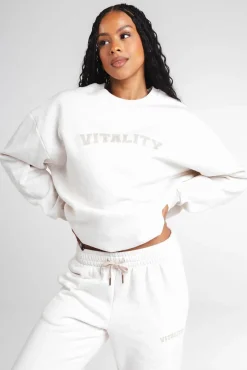 Vitality Cozy® Uni Crew - Oat Marl - Varsity