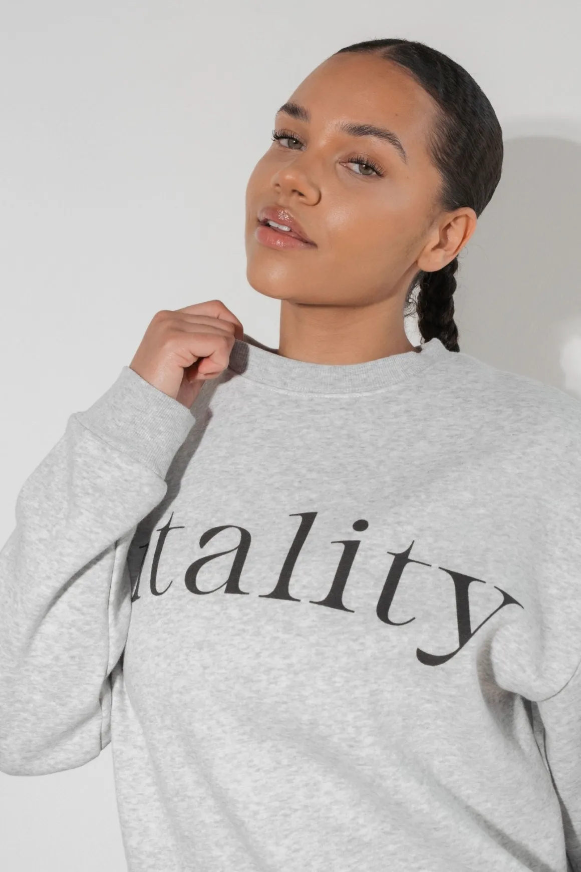 Vitality Cozy® Uni Crew - Stone Marl