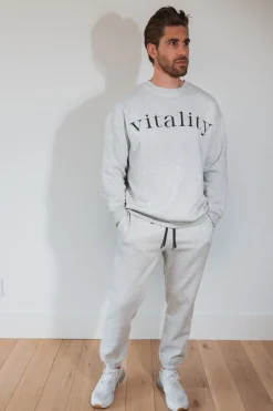 Vitality Cozy® Uni Crew - Stone Marl