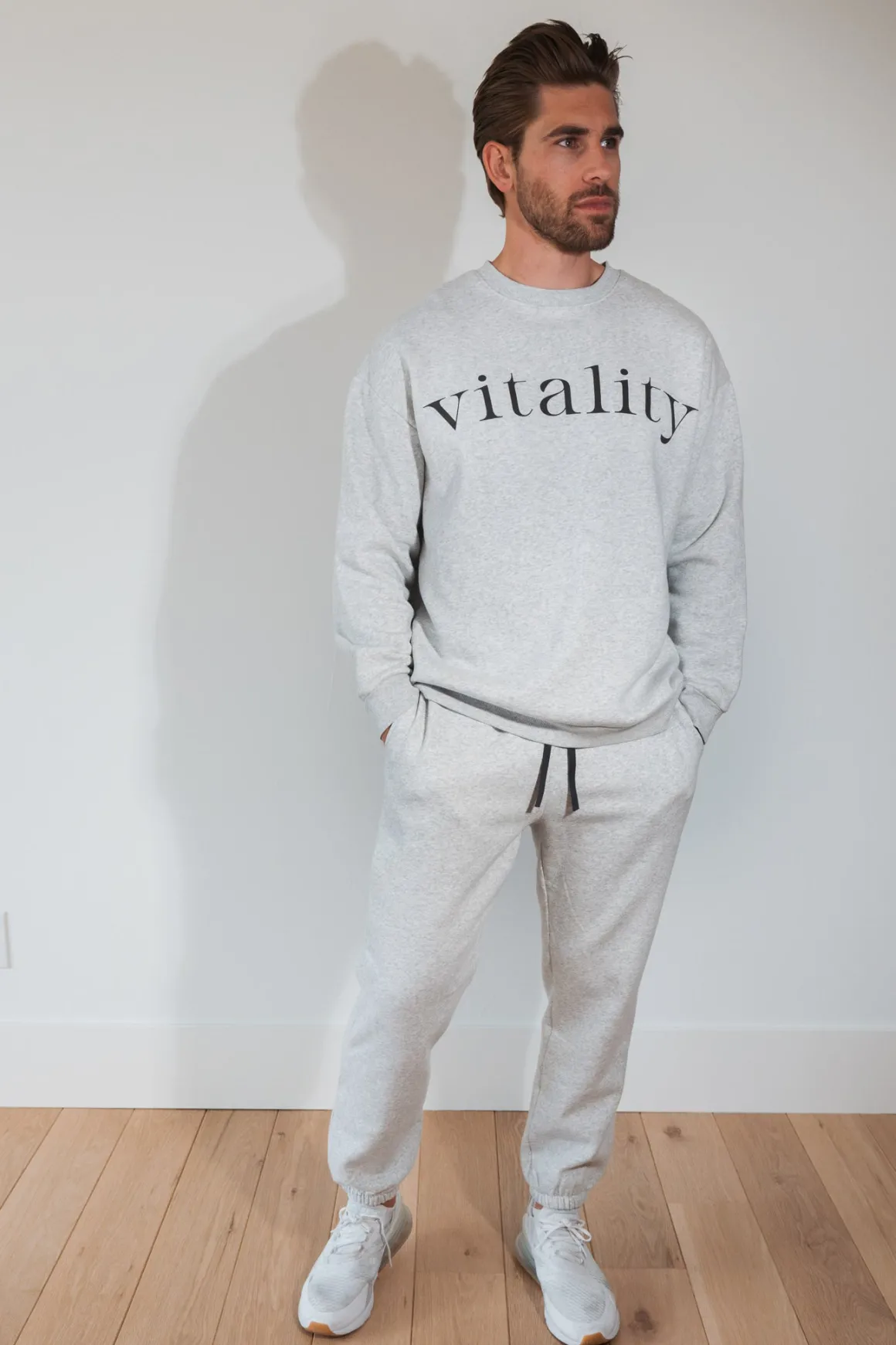 Vitality Cozy® Uni Crew - Stone Marl
