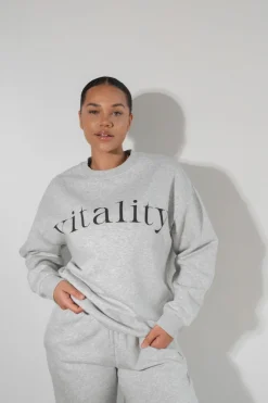 Vitality Cozy® Uni Crew - Stone Marl