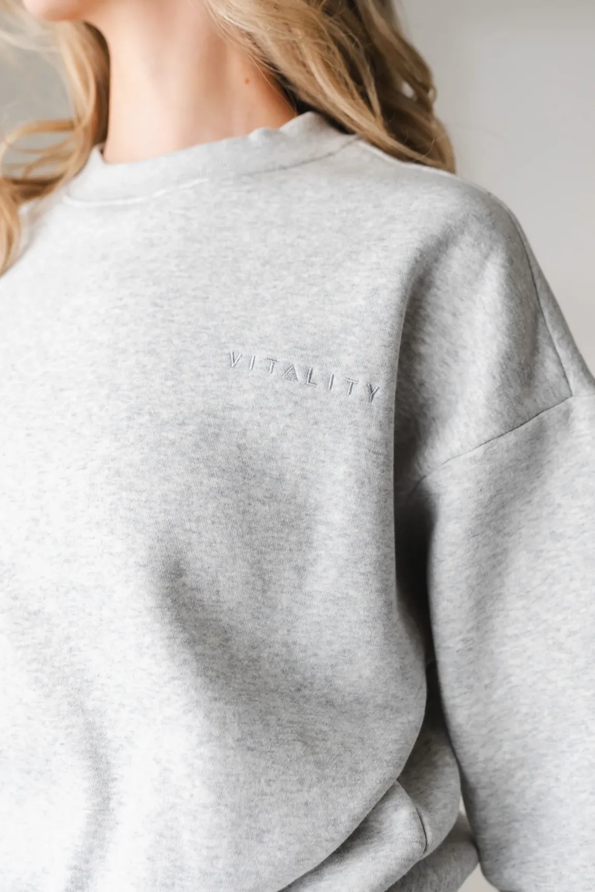 Vitality Cozy® Uni Crew - Stone Marl