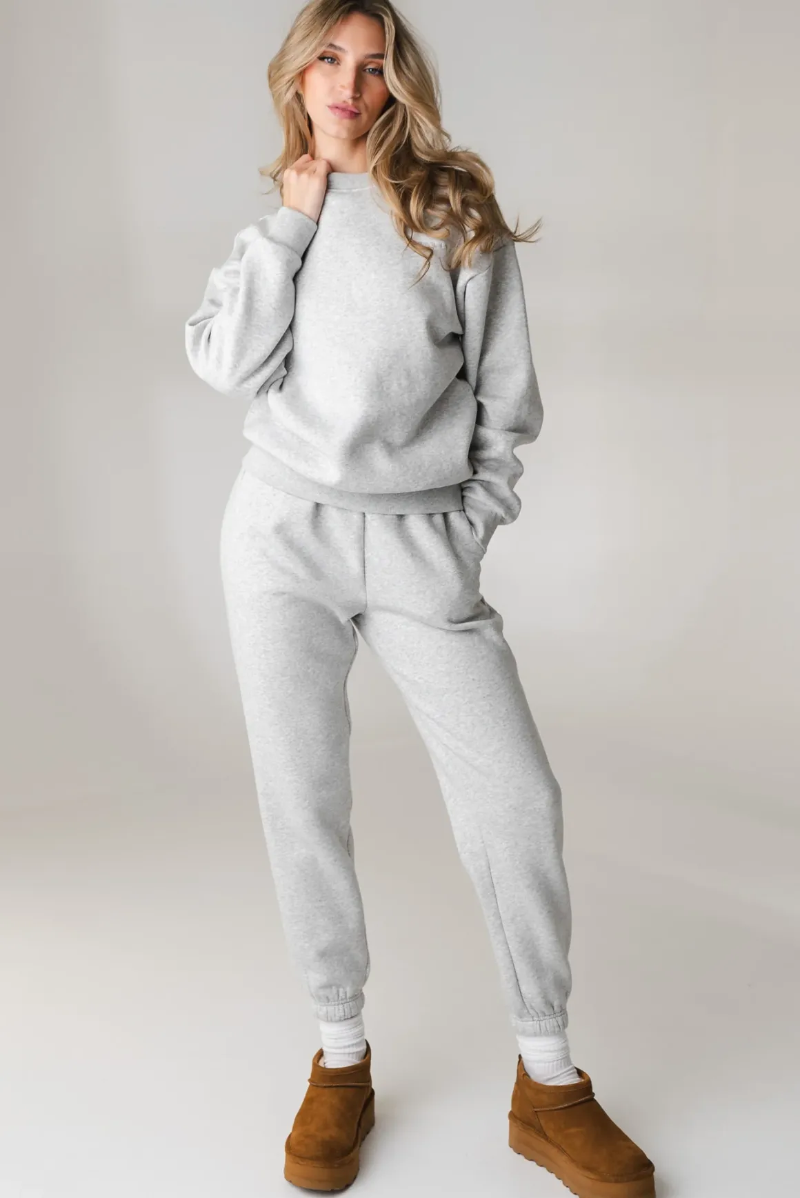 Vitality Cozy® Uni Crew - Stone Marl