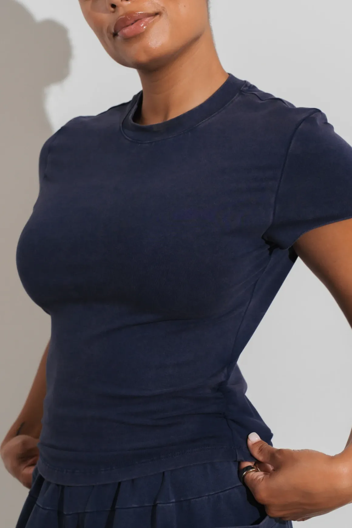 Vitality Essence Scrunch Tee - Oxford