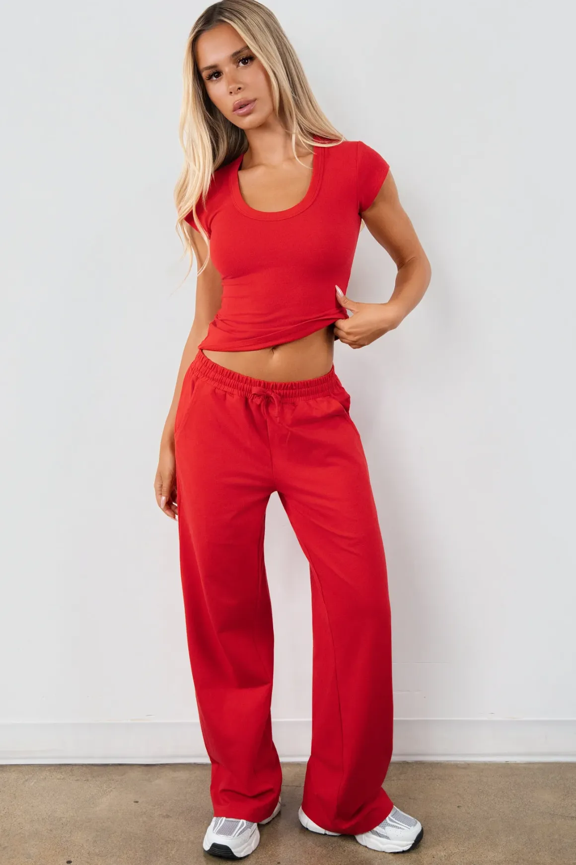 Vitality Essence Weekend Pant - Poppy