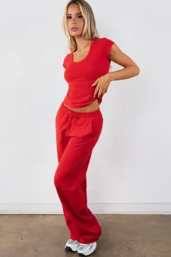 Vitality Essence Weekend Pant - Poppy